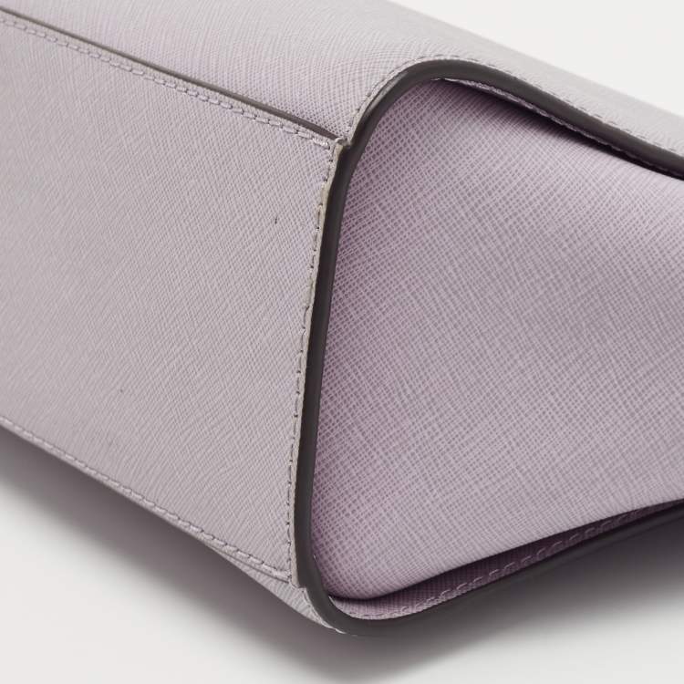 Pre Owned MICHAEL Michael Kors Lilac Leather Small Selma Crossbody Bag