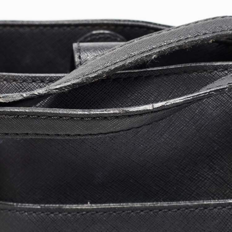 Pre Owned MICHAEL Michael Kors Black Saffiano Leather Tote