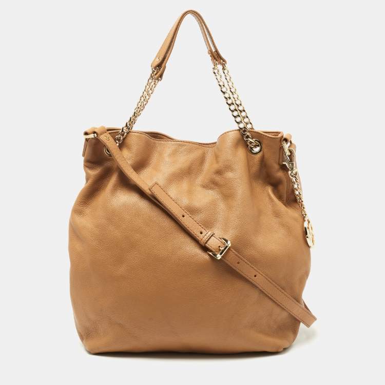 MICHAEL Michael Kors Brown Studded Leather Selma Tote MICHAEL Michael Kors  | The Luxury Closet