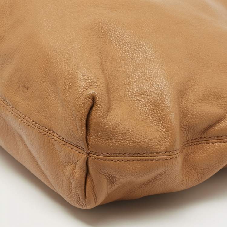 مملوكة مسبقًا MICHAEL Michael Kors Tan Leather Shoulder Bag