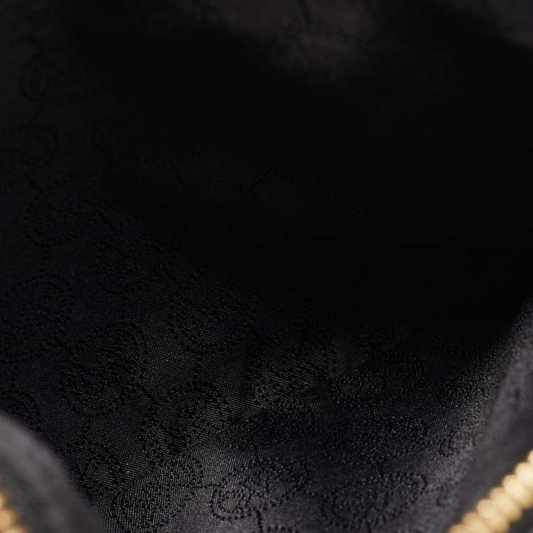 Pre Owned MICHAEL Michael Kors Black Leather Double Zip Tote
