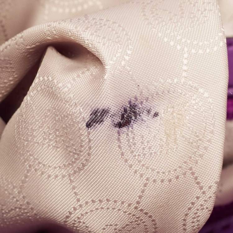 Pre Owned MICHAEL Michael Kors Purple Leather Large Hamilton North South Tote