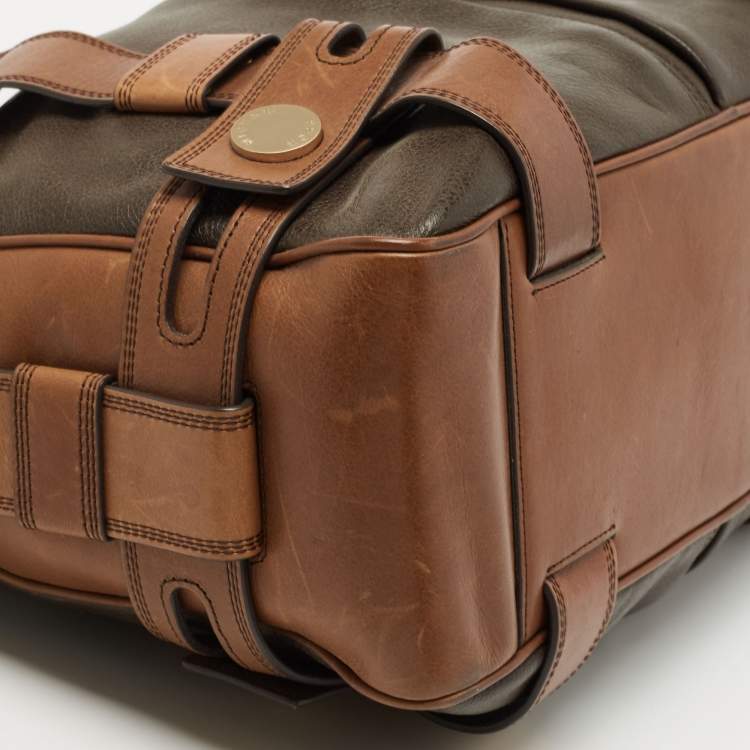 Pre Owned MICHAEL Michael Kors Dark Brown Leather Satchel