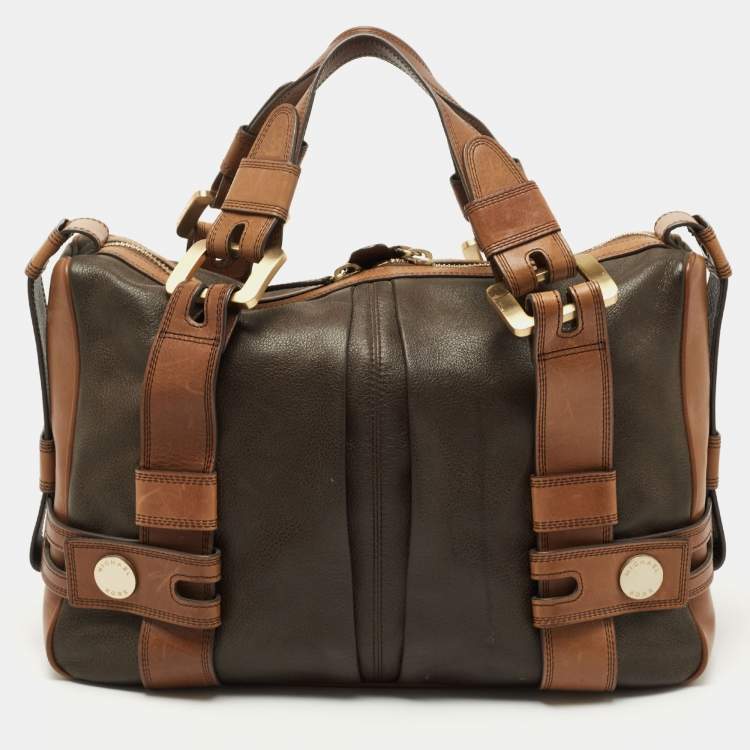 Pre Owned MICHAEL Michael Kors Dark Brown Leather Satchel