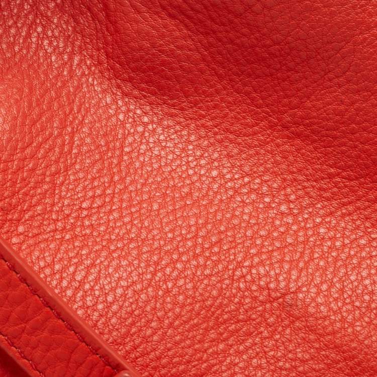 Pre Owned MICHAEL Michael Kors Red Leather Chain Tote