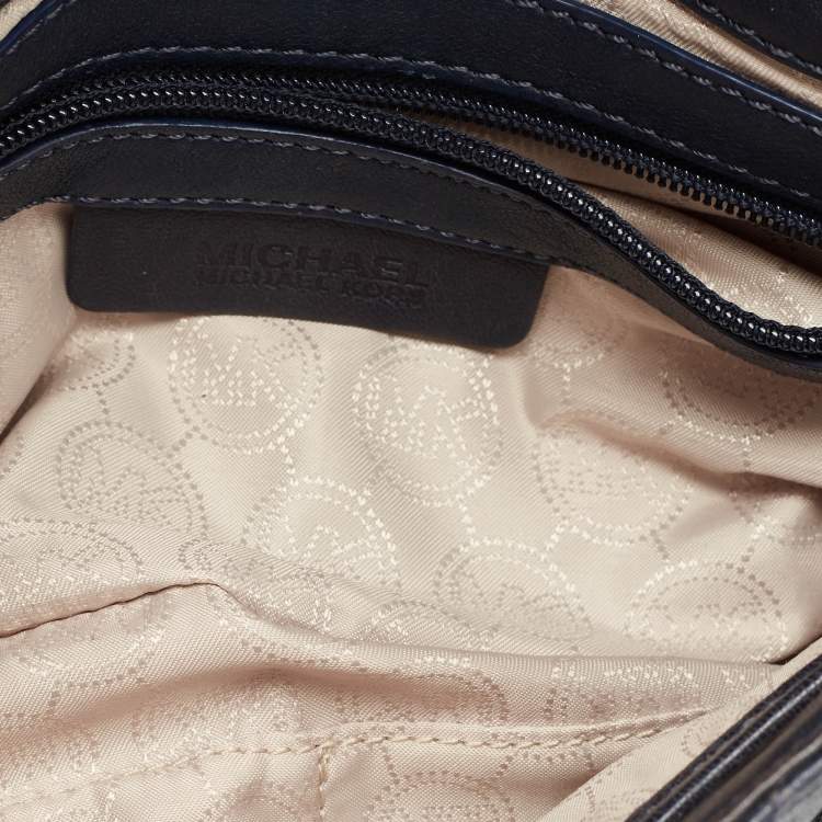 Pre Owned Michael Kors Navy Blue Quilted Leather Hamilton Chain Shoulder Bag