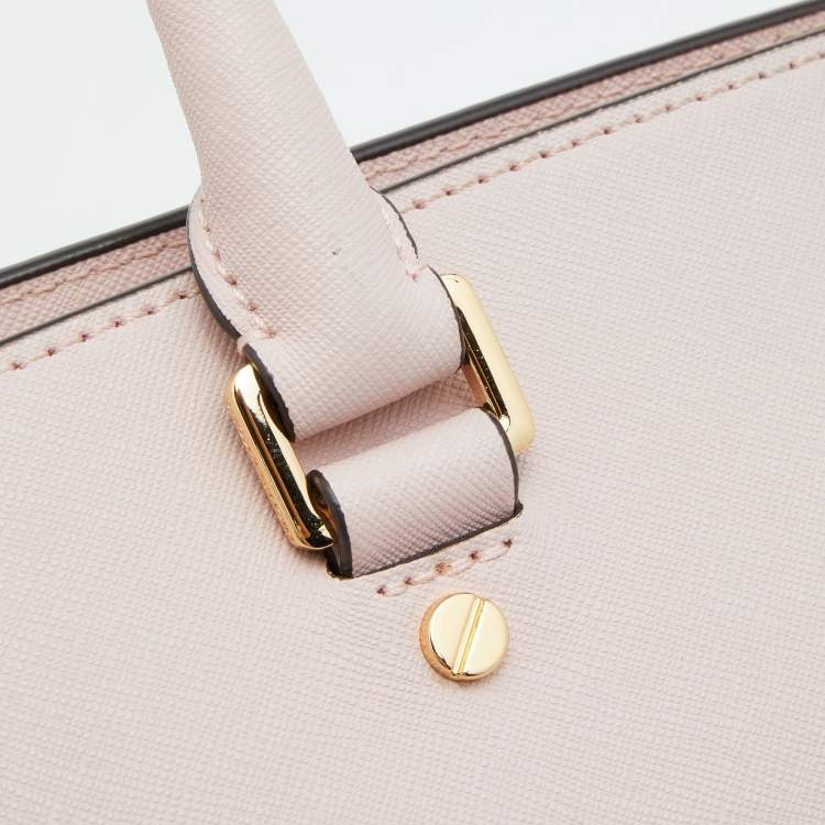 Pre Owned MICHAEL Michael Kors Blossom Pink Leather Medium Selma Satchel