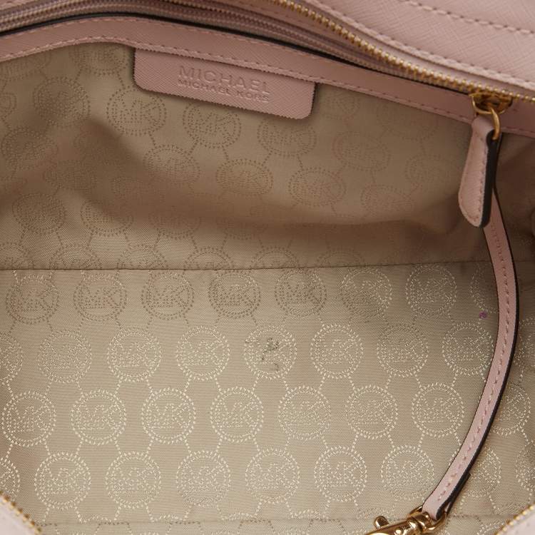 Pre Owned MICHAEL Michael Kors Blossom Pink Leather Medium Selma Satchel