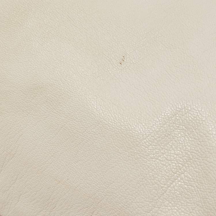 مملوكة مسبقًا MICHAEL Michael Kors Off White Leather Large Edie Shoulder Bag