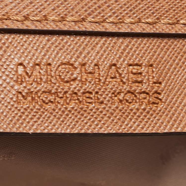 Pre Owned MICHAEL Michael Kors Brown Leather Medium Selma Satchel