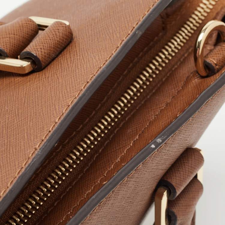 Pre Owned MICHAEL Michael Kors Brown Leather Medium Selma Satchel