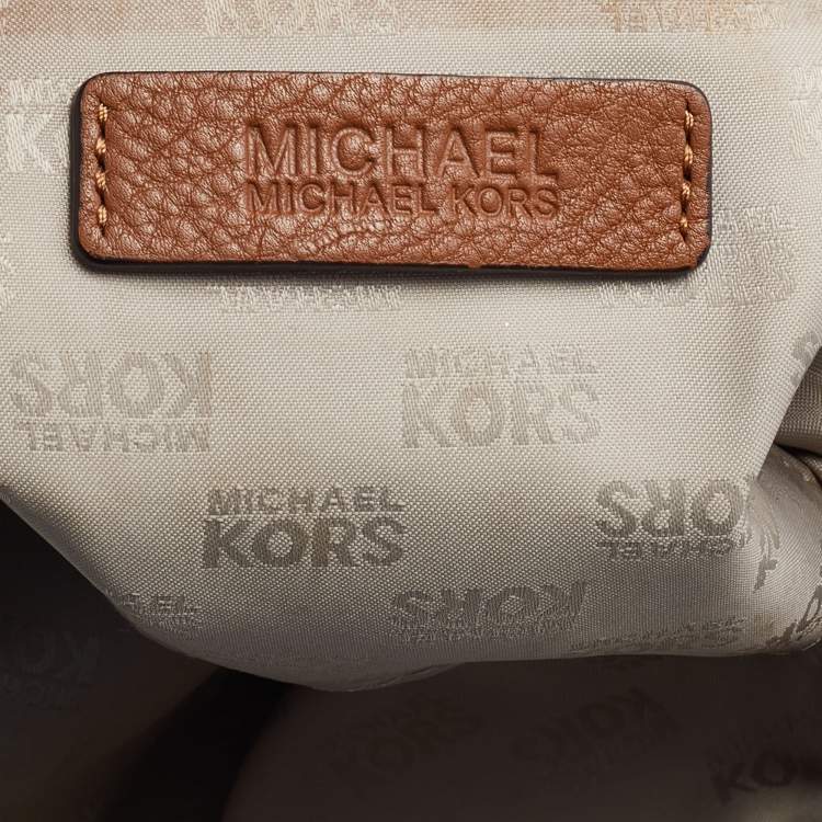Pre Owned MICHAEL Michael Kors Brown Leather Hamilton Tote