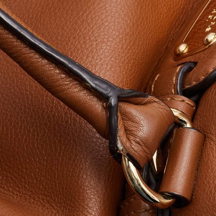 Pre Owned MICHAEL Michael Kors Brown Leather Hamilton Tote