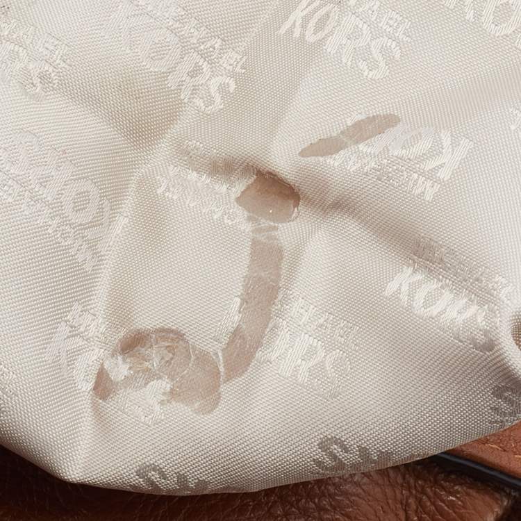 Pre Owned MICHAEL Michael Kors Brown Leather Hamilton Tote