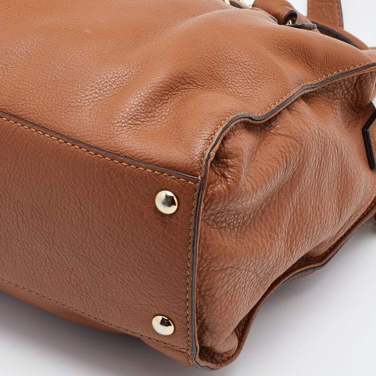 Pre Owned MICHAEL Michael Kors Brown Leather Hamilton Tote