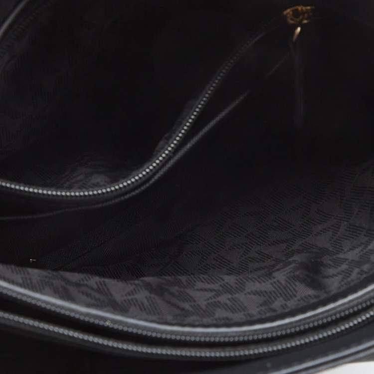 Pre Owned  MICHAEL Michael Kors Black Saffiano Leather Reise Handtassche Tote