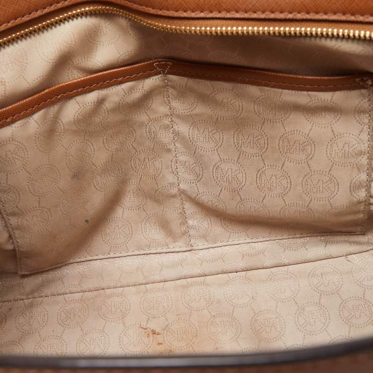 Pre Owned MICHAEL Michael Kors Brown Leather Large Selma Satchel