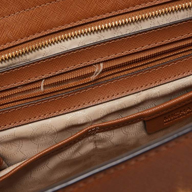 Pre Owned MICHAEL Michael Kors Brown Leather Large Selma Satchel