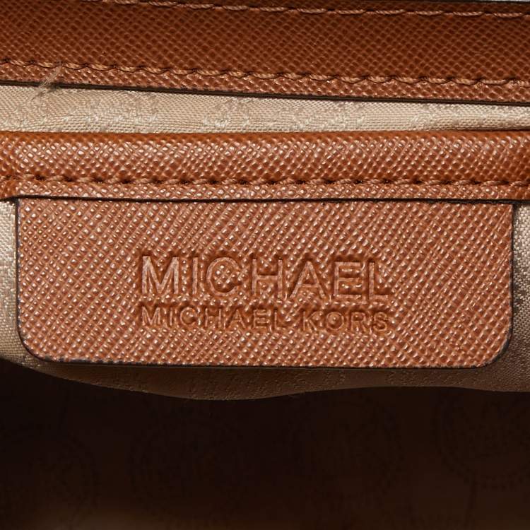 Pre Owned MICHAEL Michael Kors Brown Leather Large Selma Satchel