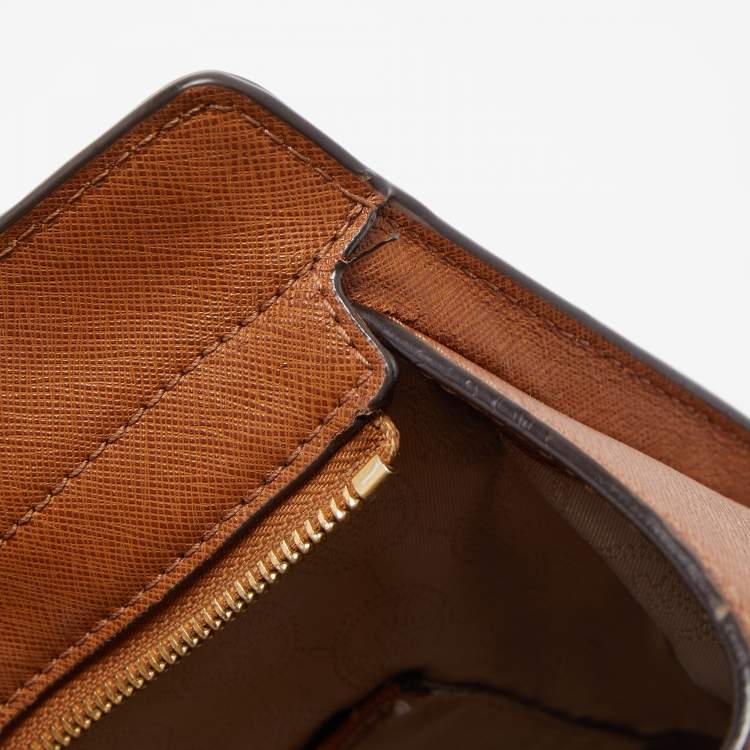 Pre Owned MICHAEL Michael Kors Brown Leather Large Selma Satchel