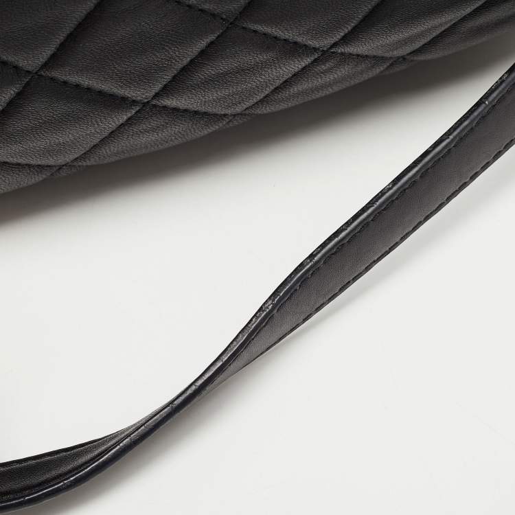 Pre Owned MICHAEL Michael Kors Black Quilted Leather Susannah Hobo