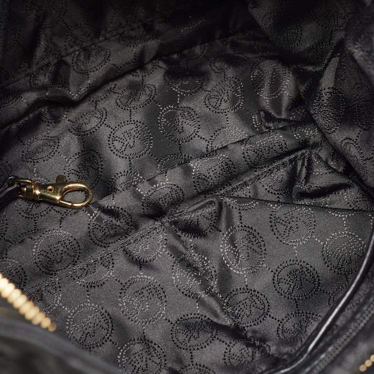 Pre Owned MICHAEL Michael Kors Black Quilted Leather Susannah Hobo