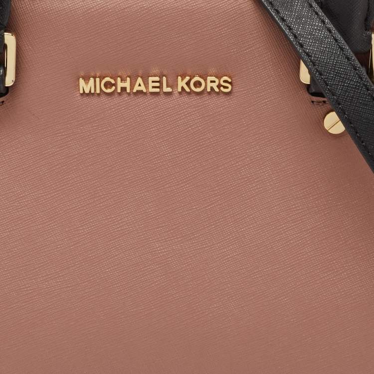Pre Owned Michael Michael Kors Tricolor Saffiano Leather Medium Selma Tote