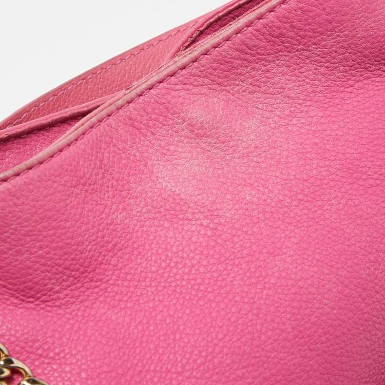 Pre Owned MICHAEL Michael Kors  Pink Leather Drawstring Tote