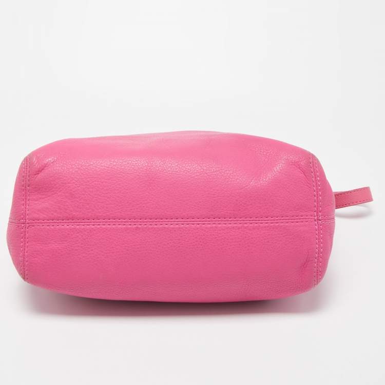 Pre Owned MICHAEL Michael Kors  Pink Leather Drawstring Tote