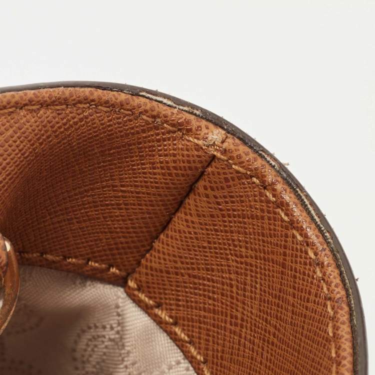 Pre Owned Michael Kors Brown Saffiano Leather Hamilton Traveler Tote