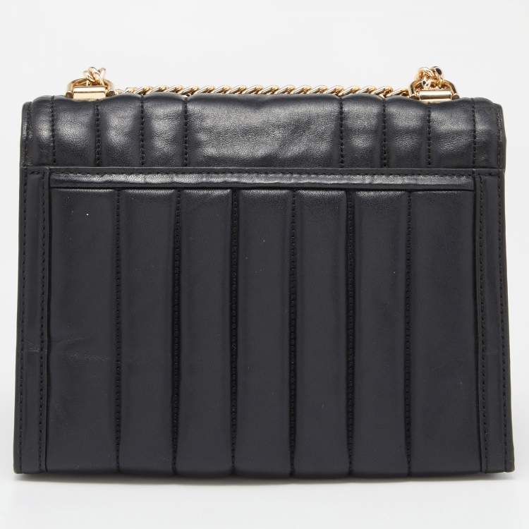 Pre Owned Michael Kors Black Quilted Leather Whitney Shoulder Bag