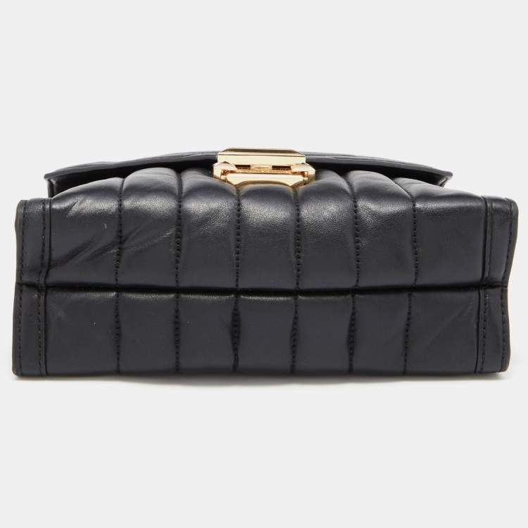 Pre Owned Michael Kors Black Quilted Leather Whitney Shoulder Bag