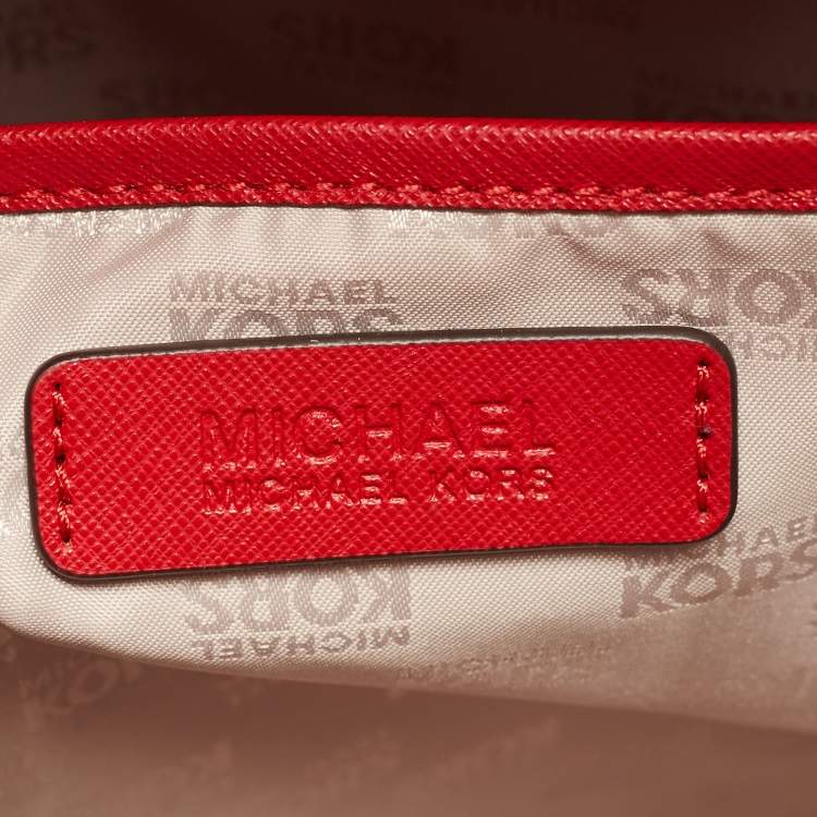 Pre Owned MICHAEL Michael Kors Red Nylon Abbey Backpack