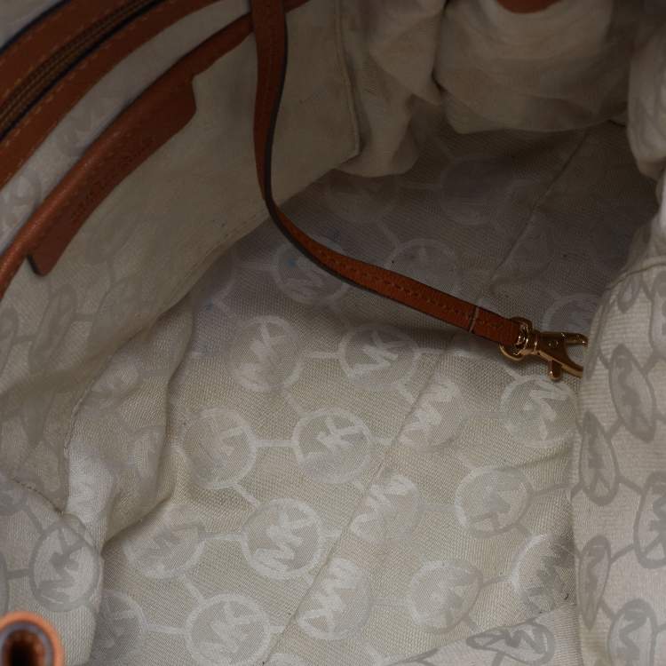 Pre Owned MICHAEL Michael Kors Tan Leather Large Hamilton North South Tote