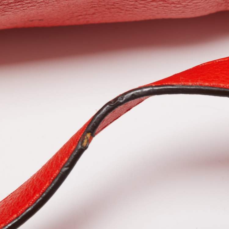 مملوكة مسبقًا MICHAEL Michael Kors Red Leather East West Hamilton Tote