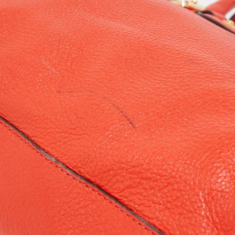 مملوكة مسبقًا MICHAEL Michael Kors Red Leather East West Hamilton Tote