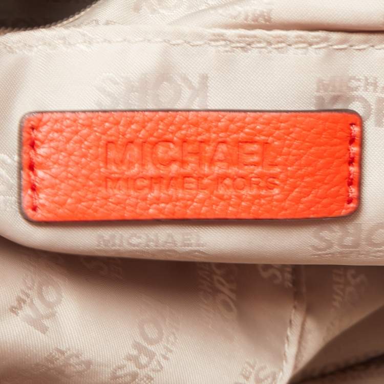 مملوكة مسبقًا MICHAEL Michael Kors Red Leather East West Hamilton Tote