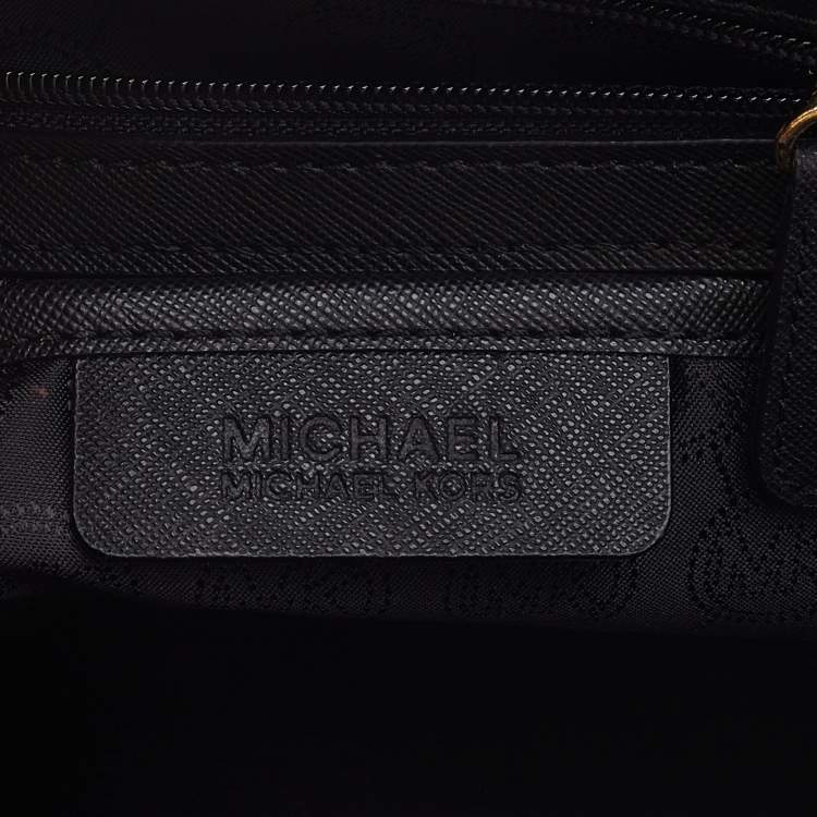Pre Owned MICHAEL Michael Kors Black Leather Selma Satchel