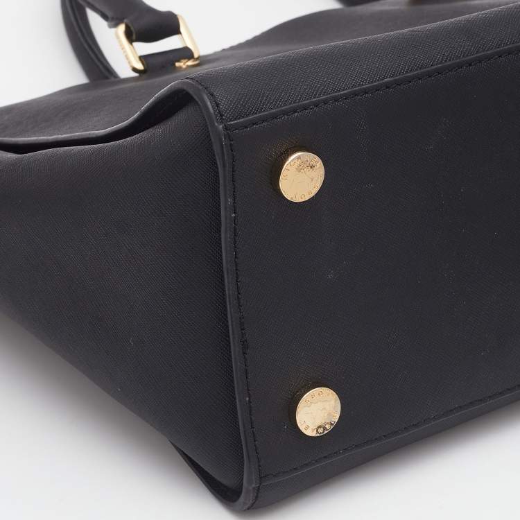 Pre Owned MICHAEL Michael Kors Black Leather Selma Satchel