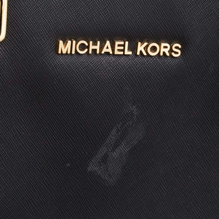 Pre Owned MICHAEL Michael Kors Black Leather Selma Satchel