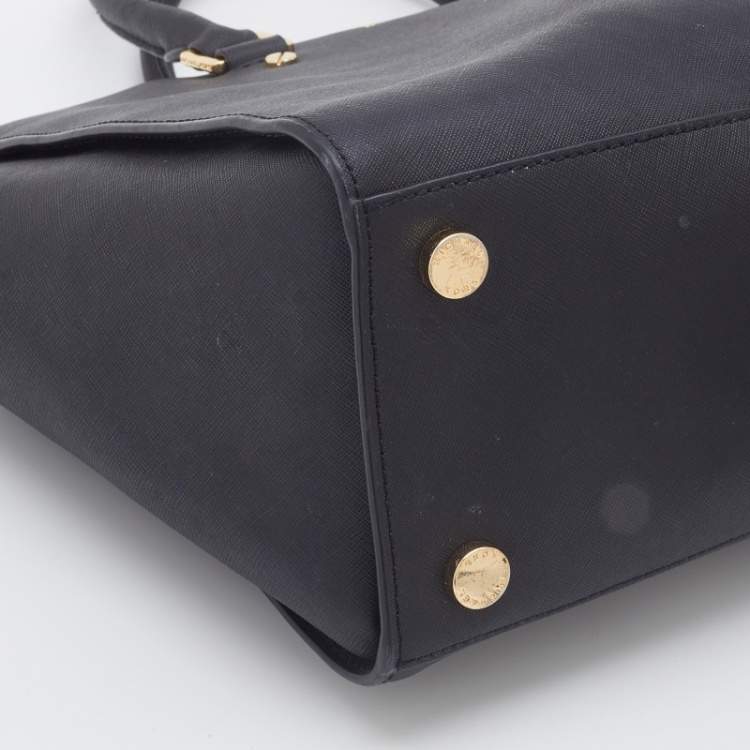 Pre Owned MICHAEL Michael Kors Black Leather Selma Satchel