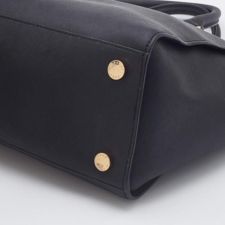 Pre Owned MICHAEL Michael Kors Black Leather Selma Satchel