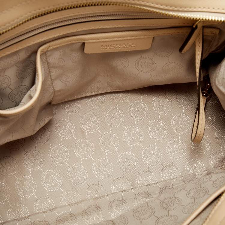 Pre Owned   MICHAEL Michael Kors Tri Color Leather Medium Selma Satchel