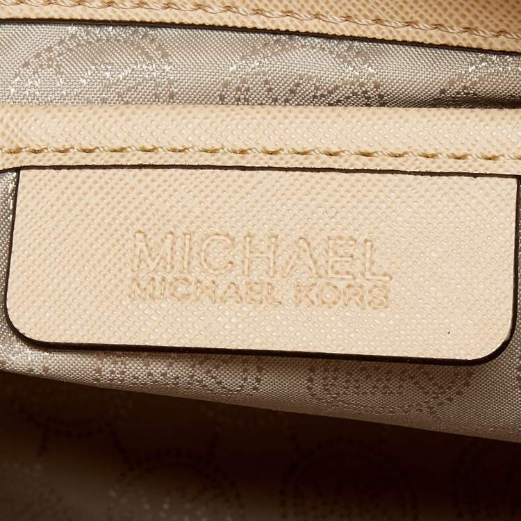 Pre Owned   MICHAEL Michael Kors Tri Color Leather Medium Selma Satchel