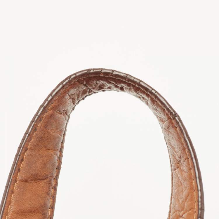 Pre Owned Michael Kors Brown Soft Leather Large Layton Hobo