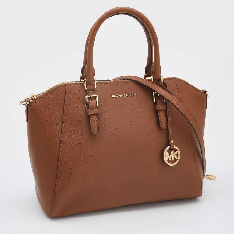 مملوكة مسبقًا MICHAEL Michael Kors Tan Leather Ciara Satchel