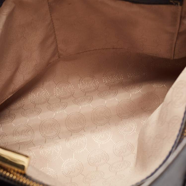 مملوكة مسبقًا MICHAEL Michael Kors Dark Blue Leather Large Dillon Tote