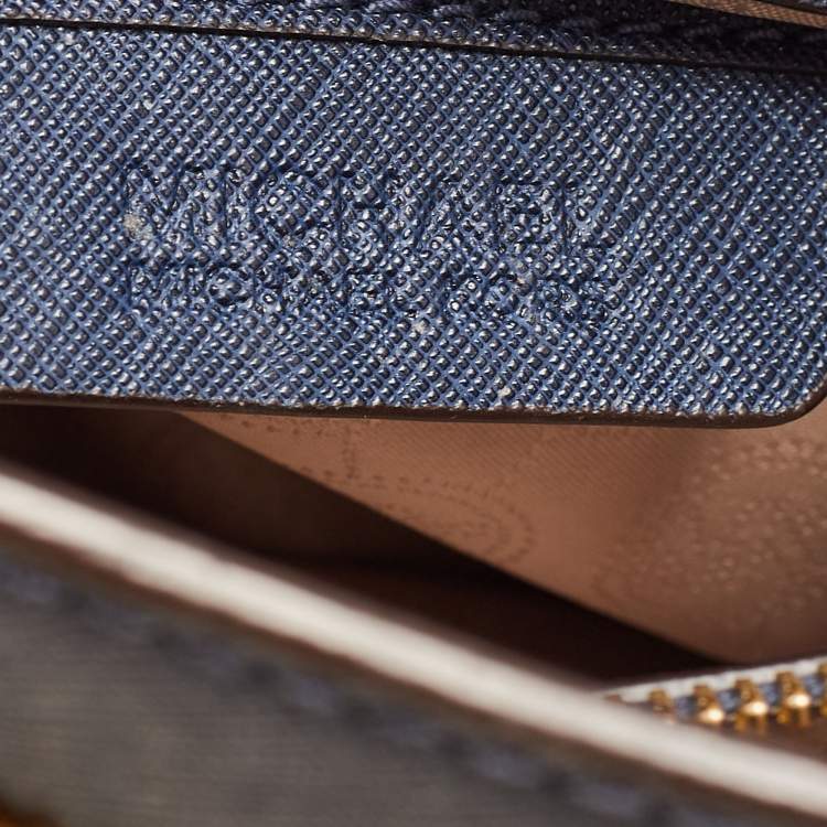 مملوكة مسبقًا MICHAEL Michael Kors Dark Blue Leather Large Dillon Tote
