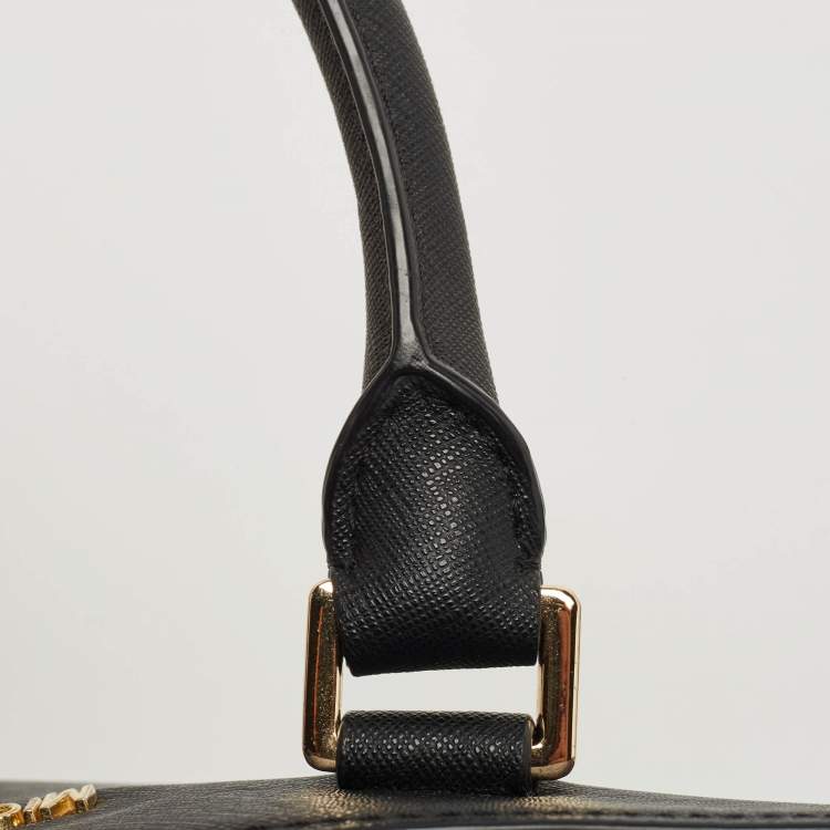 Pre Owned MICHAEL Michael Kors Black Leather Large Selma Tote