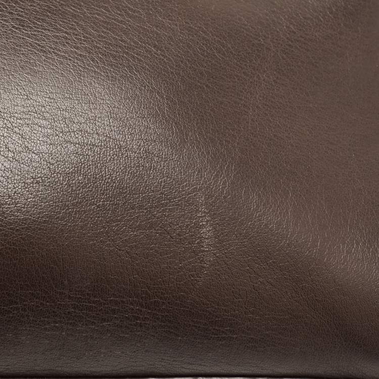 Pre Owned MICHAEL Michael Kors Brown Camo Calfhair, Suede and Leather Hamilton Traveler Tote